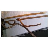 4 pcs. Vintage Walking Sticks