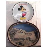 2 pcs. Collector Tin Trays