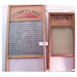 2 pcs. Vintage Washboards - Metal & Glass
