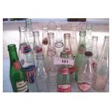 17 pcs. Vintage Soda Bottles