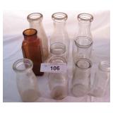10 pcs. Vintage Bottles - Milk & More