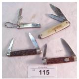 4 pcs. Pocket Knives