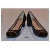 Black w/Gold Trim Tory Burch Pumps-Size 6