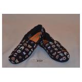 Black w/Puppies Bobs by Skechers Shoes-Size 6-Flat