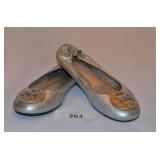 Silver Tory Burch Shoes-Size 6-Flats