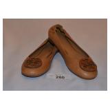Brown Tory Burch Ballet Flats-Size 6