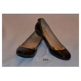 Black Patton Leather w/Gold Trim Kate Spade Shoes-