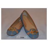 Blue w/Brown Leather Trim Michael Kors Shoes-Size