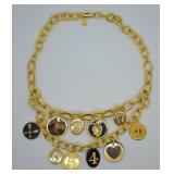 Tory Burch Designer Charm Statement Necklace