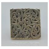 Heavy Sterling Silver Louis Hill Ring