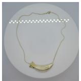 Heavy Sterling Silver Slide Pendant Fish Necklace