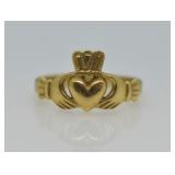 9k Gold Claddagh Ring