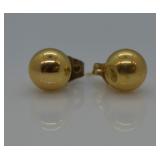 14k Gold Ball Earrings