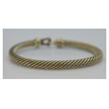 David Yurman 18k & 925 Cable Classics Bracelet