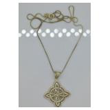 Sterling Silver Celtic Design Pendant Necklace