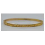 1921 10k Gold Bracelet w/ Etched Design