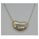 Sterling Silver Tiffany & Co. Bean Necklace
