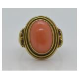 Antique 8k Gold & Natural Stone Ring