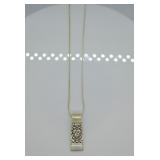 Sterling Silver Spoon Handle Pendant Necklace