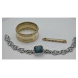 Jean Painleve Costume Bracelet & Antique Silver