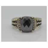 David Yurman Marcasite & Diamond Ring