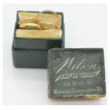 4 pcs. Antique Gold & Gold Fill Baby Rings