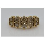 Custom Made Gold & Chocolate Diamond Ring