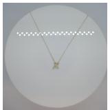 Tiffany & Co. Sterling X Design Pendant Necklace