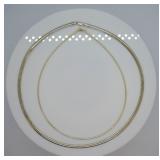2 pcs. Sterling Silver Neclaces