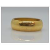 14k Gold Wedding Band Ring - Wide Band
