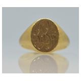 10k Gold Monogram Ring