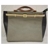 Kate Spade Black & White Stripes Tote Bag