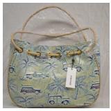 Brahmin Sky Amy Copa Cabana Leather Shoulder Bag