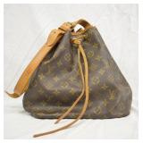 Louis Vuitton Petit Noe Brown Monogram Canvas Tote