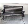 Vintage cast Iron park bench