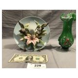 2pcs Seymour Mann 3D plate & Vase