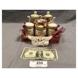 6pcs porcelain mini tea set