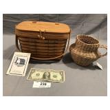 2pcs Retired Longaberger Basket 92