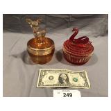 2pcs small dish, Carnival and red