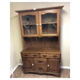 Oak Step Back Cupboard