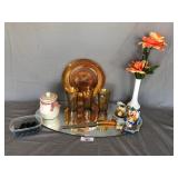 10pcs of misc décor glasses & more