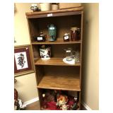 Bookshelf with 4 shelves, no contents