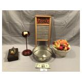 5pcs Vintage wash board, kitchen décor