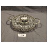 Silver plated mint & nut platter