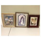 3pcs angel prints in frames