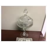 12" Glass compote perfect condition