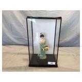 Oriential porcelain doll w/ display box