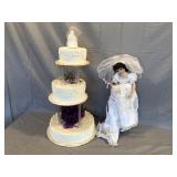 2pcs Faux wedding cake & Brinn