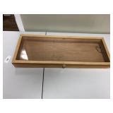 Solid Oak lockable display case