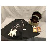 Poodle skirt and décor